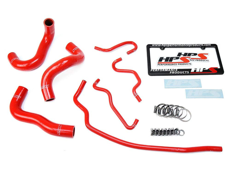 Red HPS Silicone Radiator Hose Kit Coolant OEM Replacement 57-1724-RED