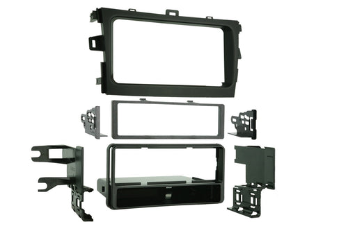 Metra 99-8223 Electronics Single DIN Installation Dash Kit for 2009 Toyota Corolla (Black), â€Quick-Release
