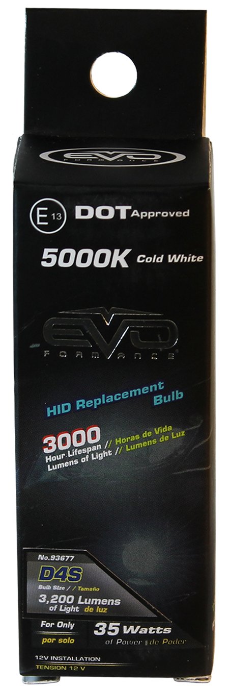 Cold/White CIPA 93677 Replacement HID D4S Bulb (Pack of 1)