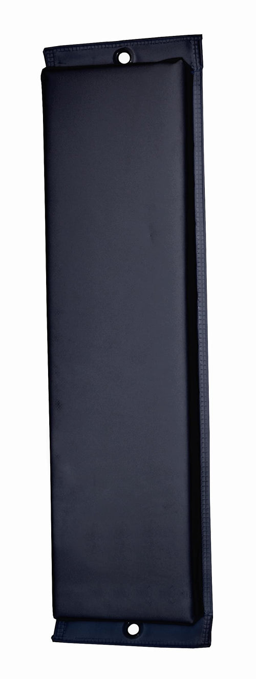 Vinyl Covered Hull-Saver Flat Fender, Black (26" L x 6" W x 2-1/2"D)