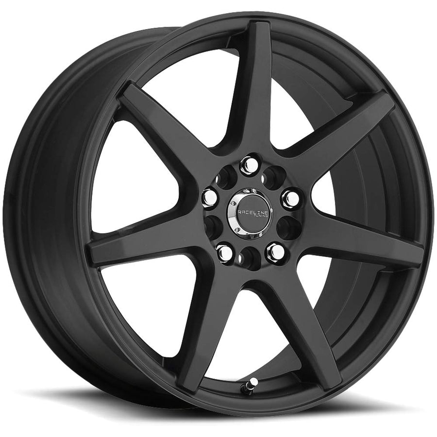 Raceline 131B Wheels EVO Satin Black Wheel (15 x 7. inches /5 x 100 mm, 40 mm Offset)