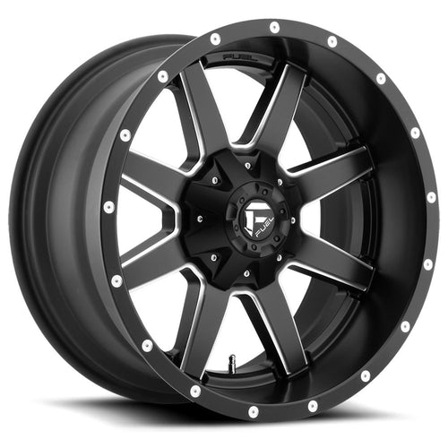 D538 Fuel Offroad MAVERICK Black Wheel with Matte Milled Accents and tpms (20 x 10. inches /6 x 135 mm, -24 mm Offset)