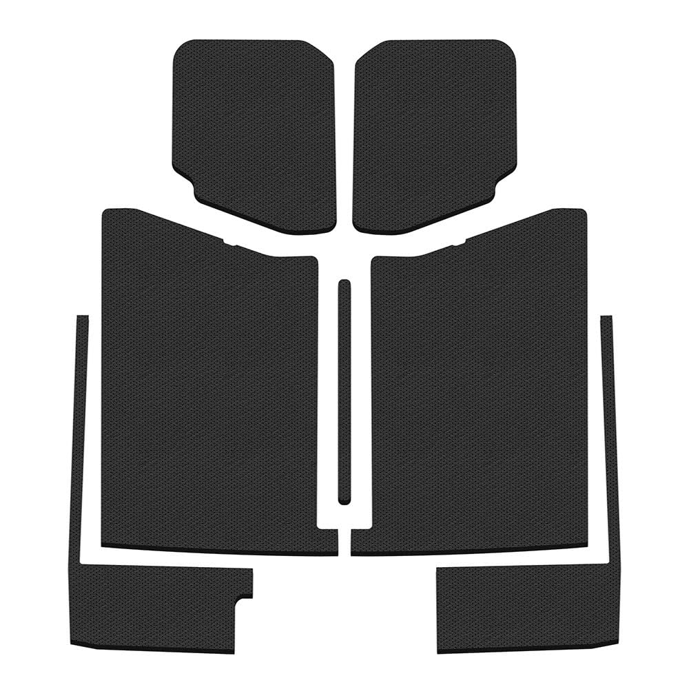 Black Leather Look Design Engineering 50187 Boom Mat Sound Deadening Kit Compatible with Jeep Gladiator JT (2020-up)