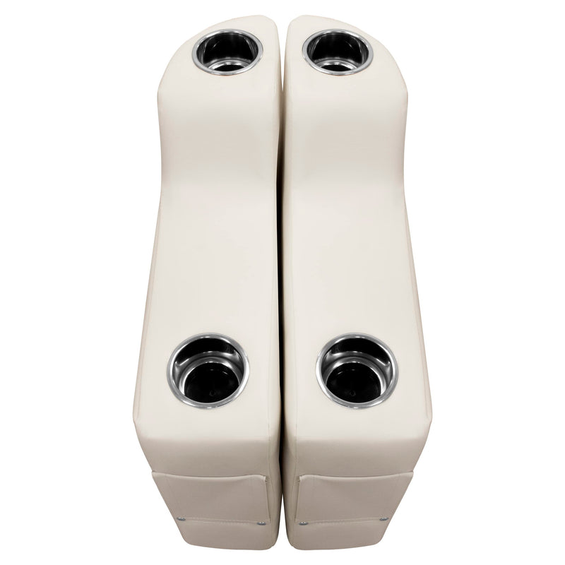 Premier Series Wise 3010-990 Right Radius Pontoon Arm Rest, Platinum