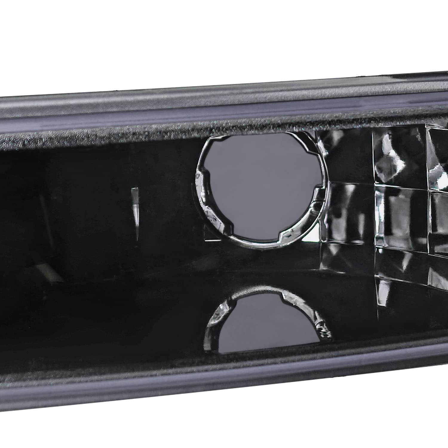 Black Smoke LED Halo Projector Headlights + Bumper Lights SPEC-D TUNING Compatible with 1999-2006 GMC Sierra 1500/2500/3500, Left + Right Pair Headlamps Assembly