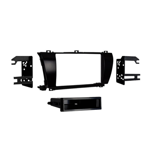 Metra Electronics Single DIN 99-8245CHG High Gloss Dash Kit for Toyota Corolla (Charcoal),Black