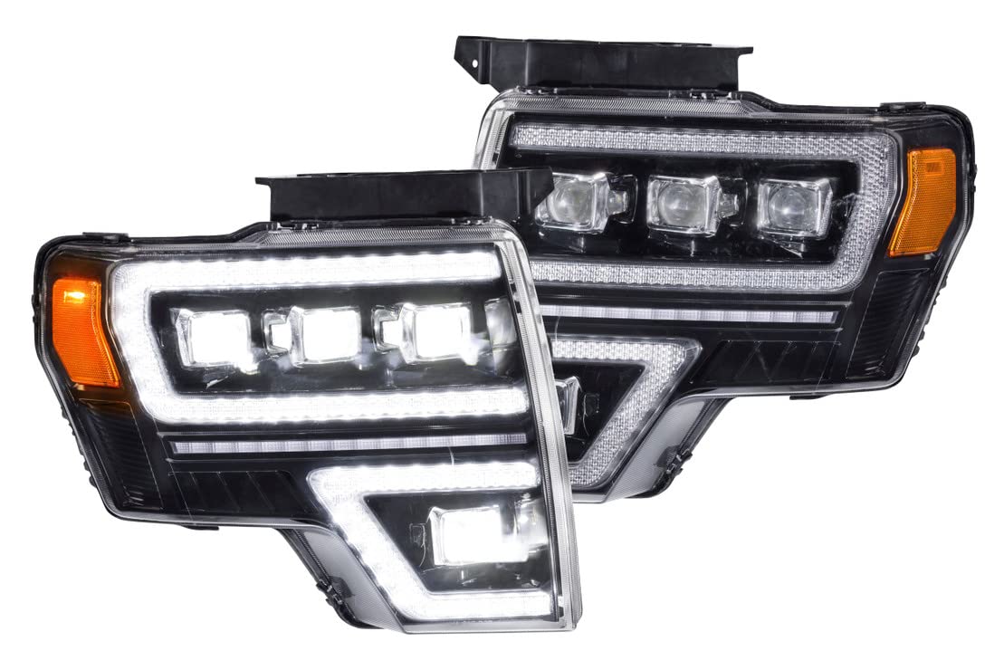 Carbide GTR Lighting LED Headlights fits Ford F-150 09-14, Plug and Play Headlight Replacement (GTR.HL35)
