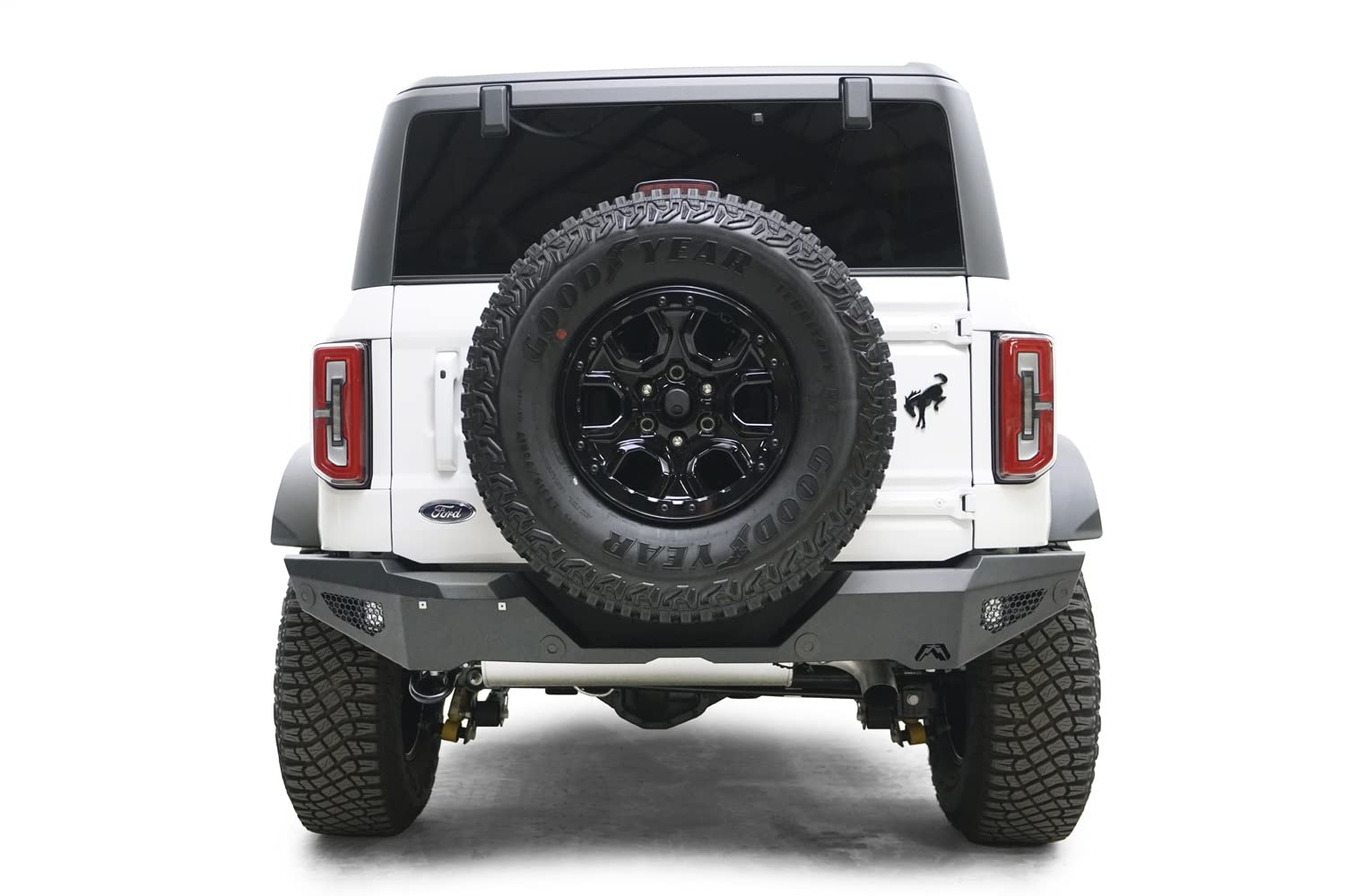 21-22 Bronco Fab Fours Standard R/Bumper, Black (FB21-Y5252-1)