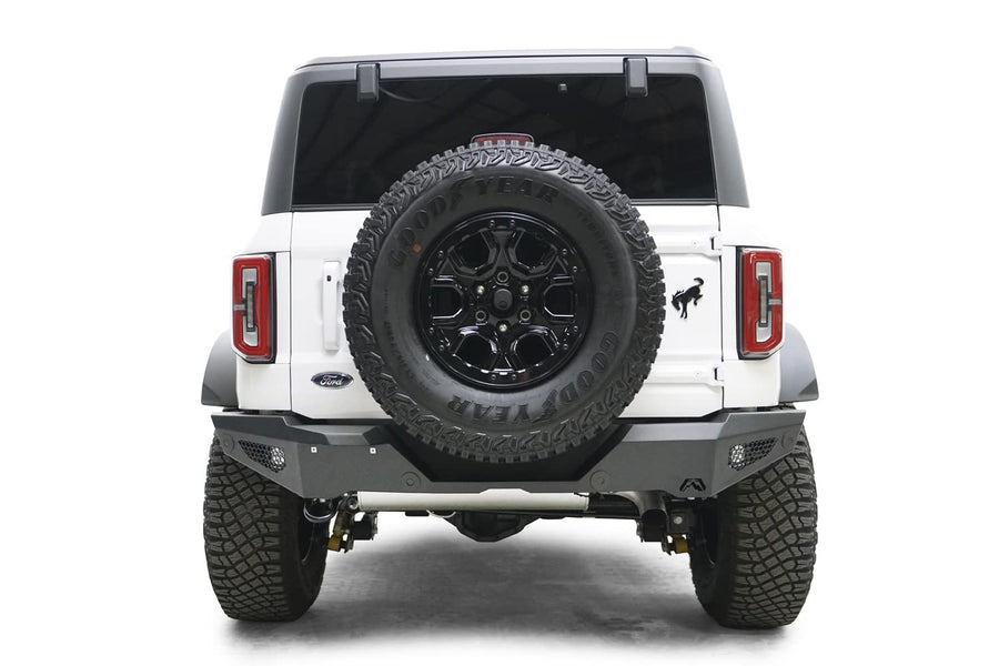 21-22 Bronco Fab Fours Standard R/Bumper, Black (FB21-Y5252-1)