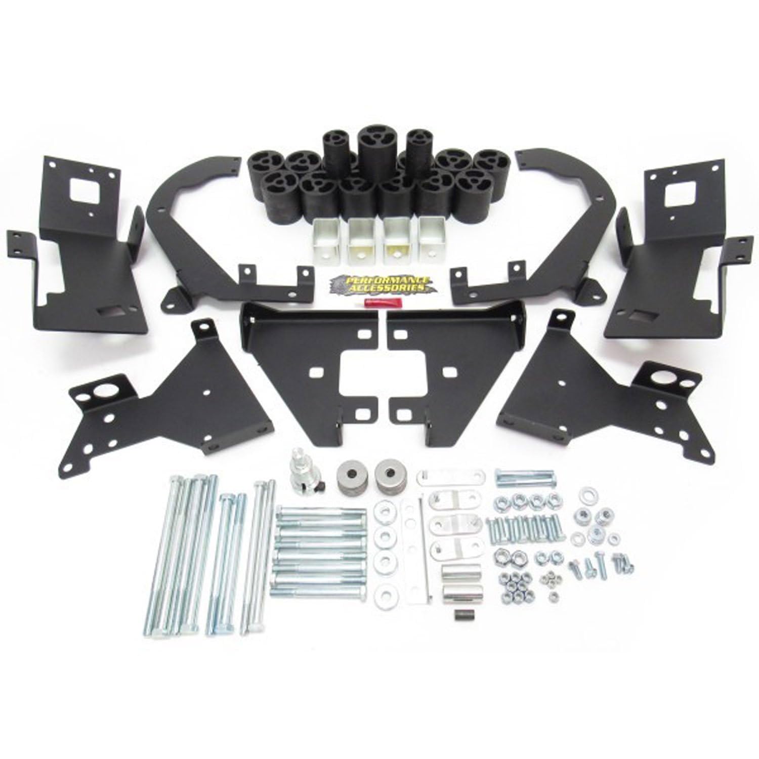 Chevy Silverado 1500 Performance Accessories 3" Body Lift Kit, Gas Only 2WD and 4WD, fits 2014 to 2015, PA10293, Made in America