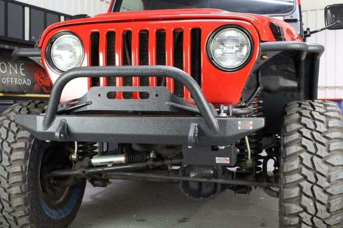 Fishbone Offroad Jeep TJ Steering Box Skid Plate Wrangler TJ 97-06 Black Textured Powdercoat