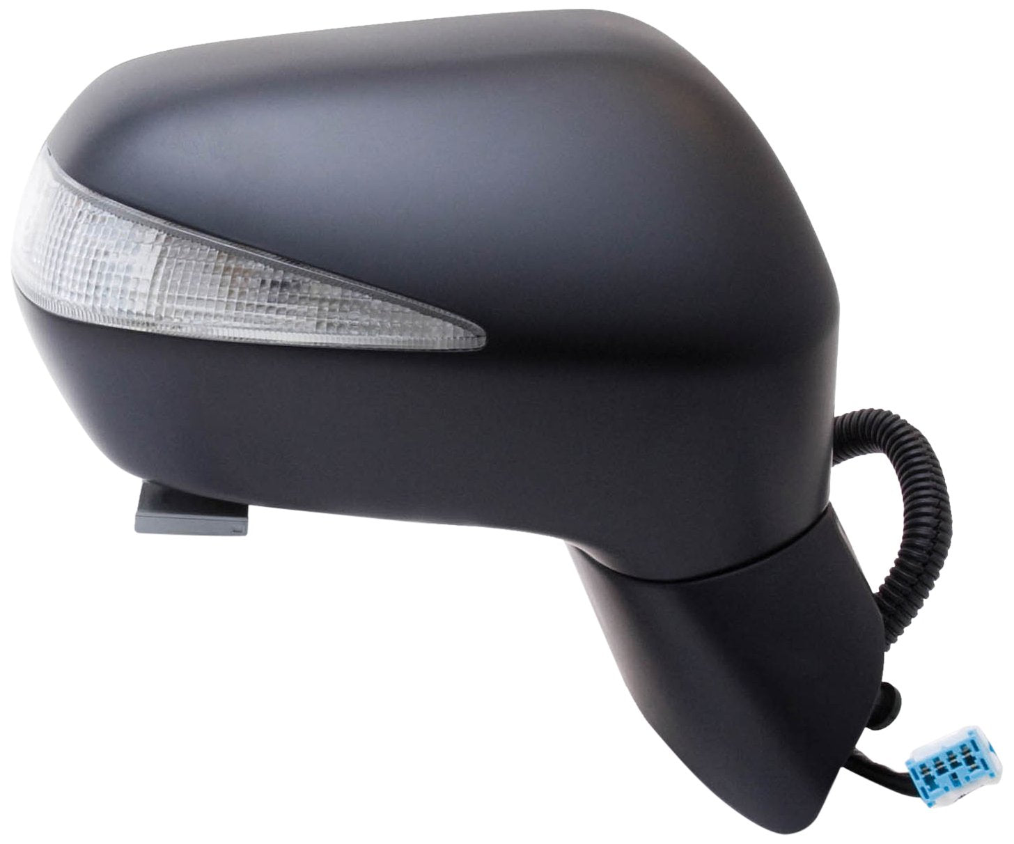 Fit System Mirror Passenger Side for Honda Civic Hybrid, Black PTM, w/Turn Signal, Foldaway, Power