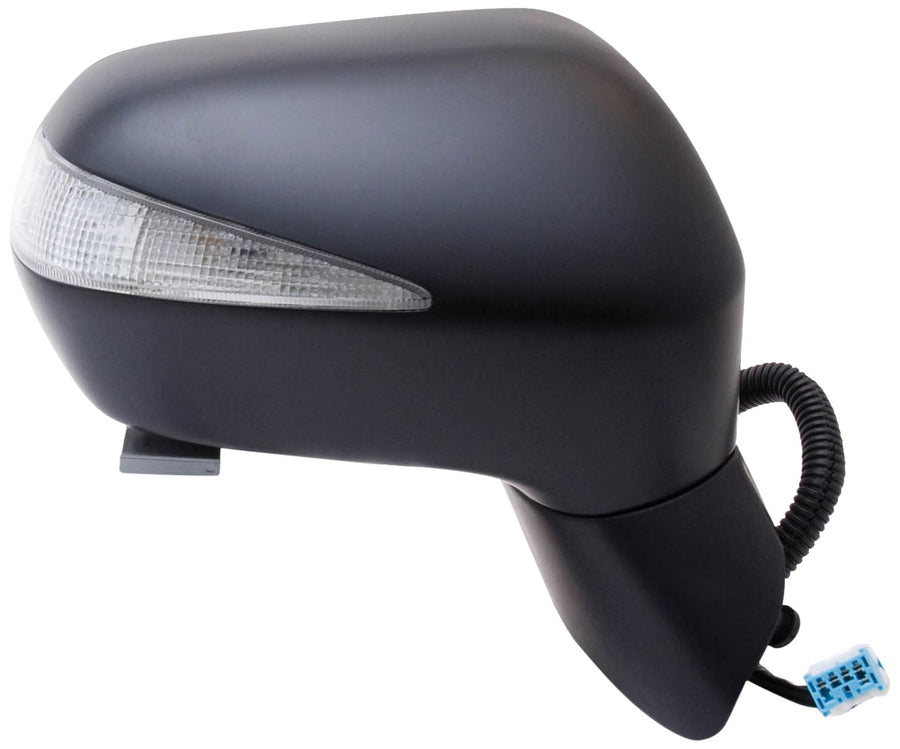 Fit System Mirror Passenger Side for Honda Civic Hybrid, Black PTM, w/Turn Signal, Foldaway, Power