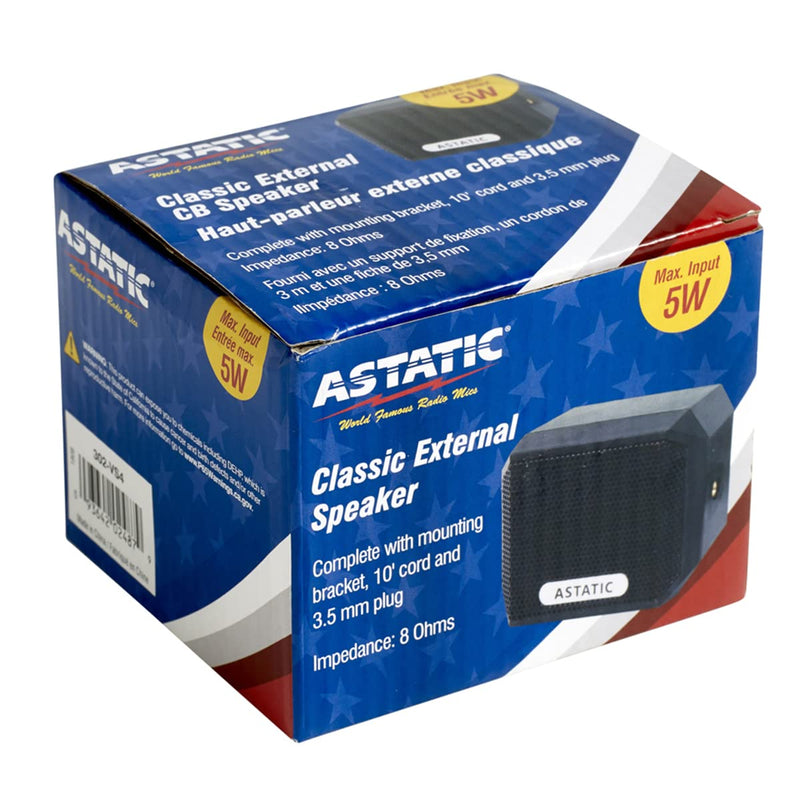 External Astatic 302-VS4 5 Watt CB Speaker with 8 Ohms Impedance
