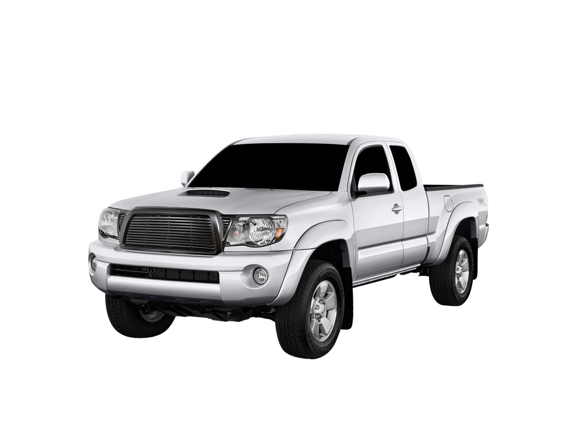 Horizontal Front Hood Grille Armordillo USA 7165625 - Matte Black Fits 2005-2011 Toyota Tacoma