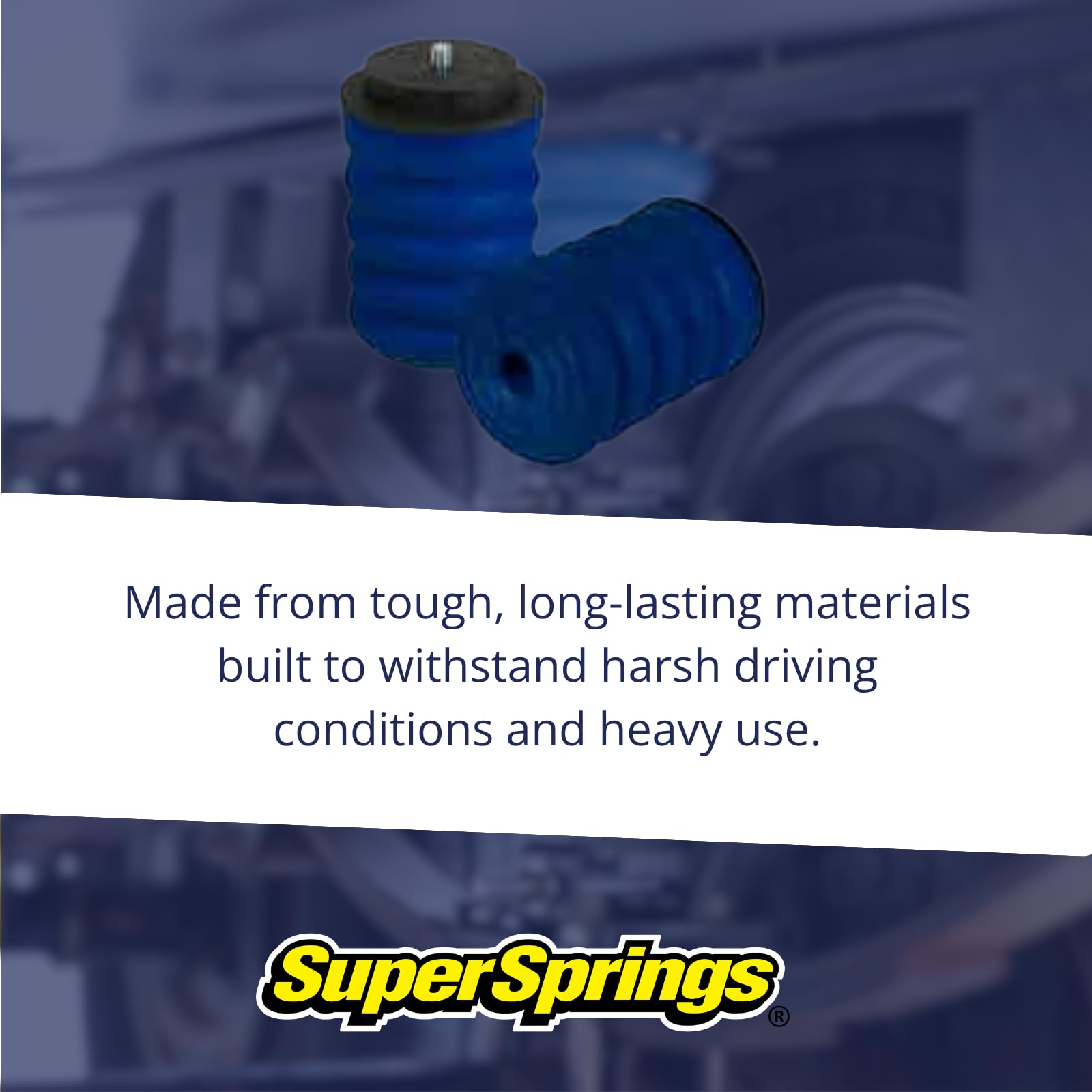 SuperSprings SSR-141-40 Blue SumoSprings Left and Right Rear fits 2019 2023 Ranger 4x2 4x4 | Reduces Rear End Sag, Decreases Vibration & Stabilizes Sway