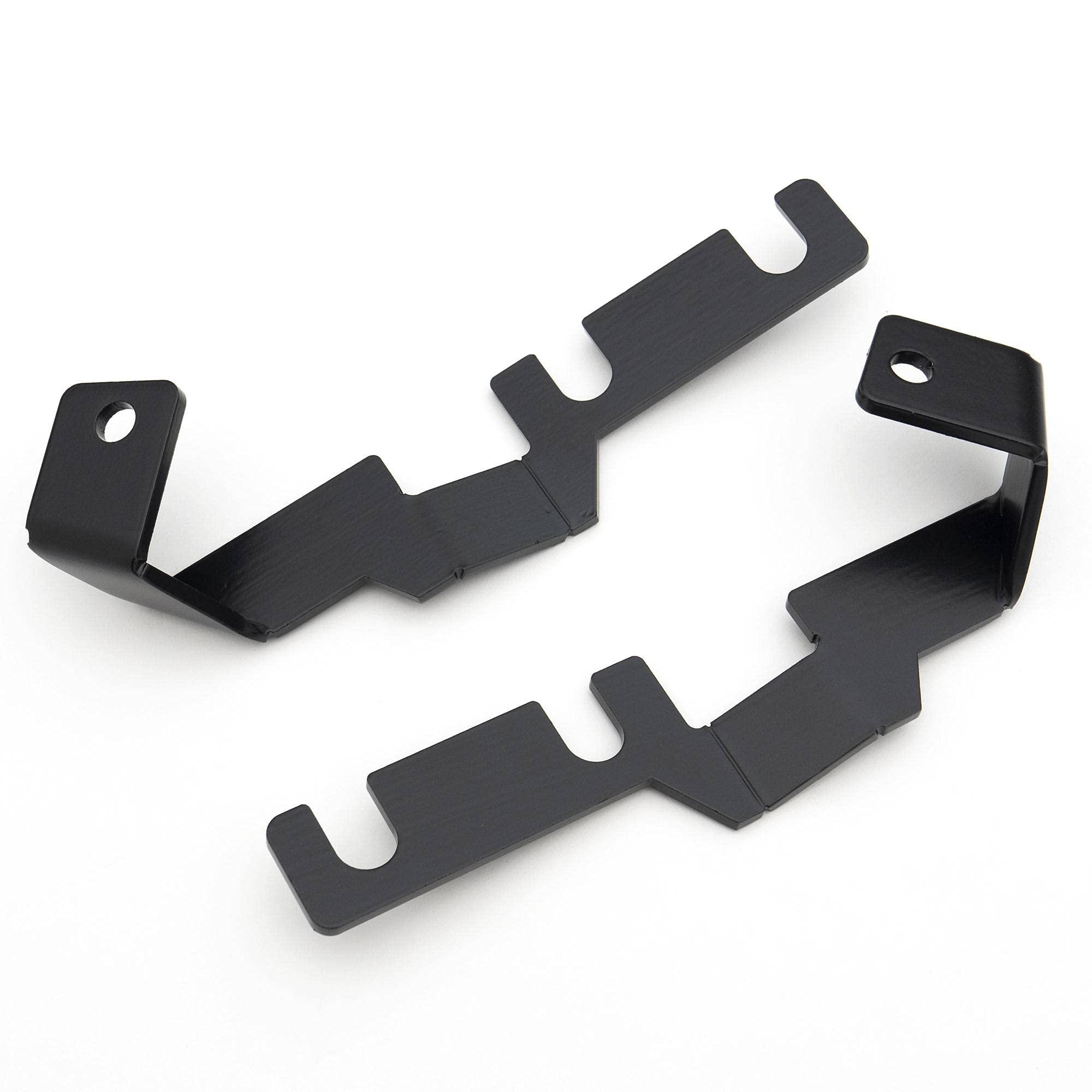 ZROADZ LED Kit Ditch Hood Hinge - Compatible w/ 2016-2022 Toyota Tacoma - Incl. (2) 3 Inch LED Pod Lights - Mild Steel Gloss Black Finish - Bolt-On Easy Installation - PN #Z369401-KIT2