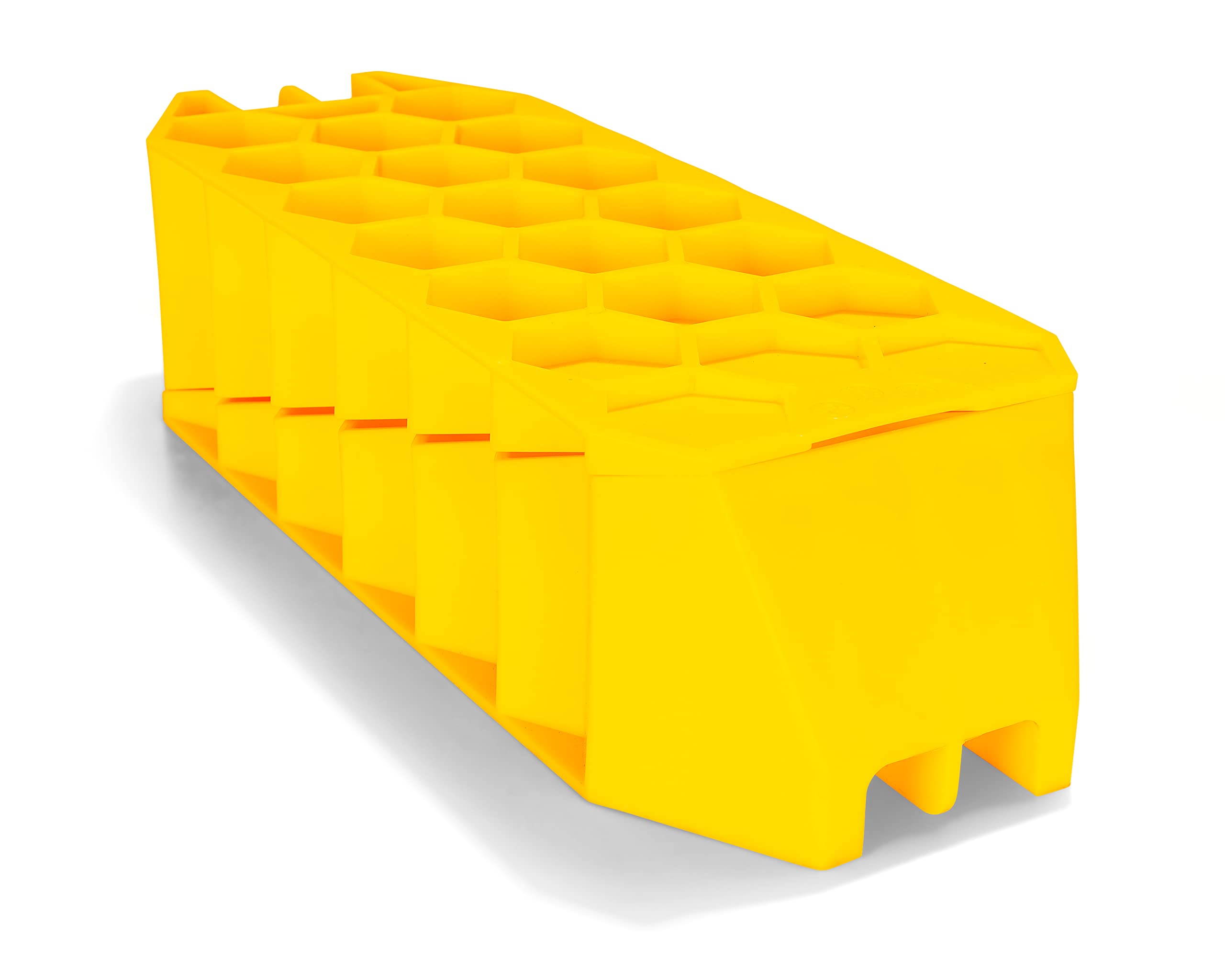 Camco Wedge Leveler Camper/RV - Adds Up to 3.25” of Lift - Features Heavy Duty Lightweight Honeycomb Design - Compatible w/RVs with Parking Brakes - 2-Pack (44580)