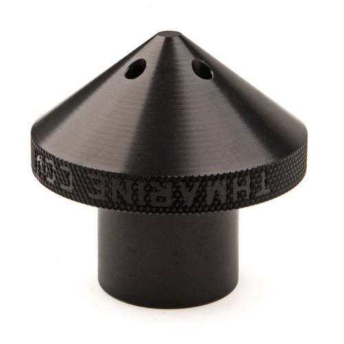 G-Force T-H Marine Eliminator Trolling Motor Prop Nut for Lowrance Ghost - 6061 Billet Aluminum Noise Reduction Prop Nut Upgrade with Cooling Ports and O-Ring Vibration Damping - Black