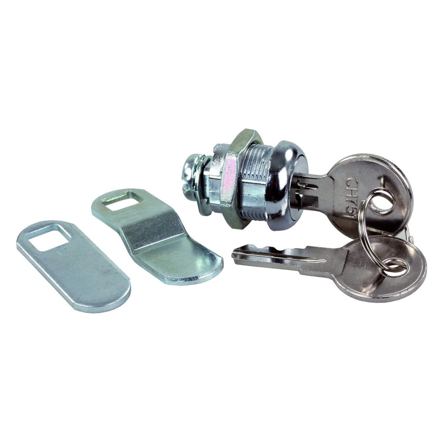 Compartment Door Key Lock JR Products 00305 Standard - 5/8", Silver