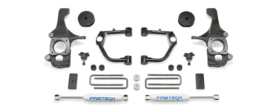Component Box Fabtech FTS26067 For 4 in. Lift Incl. Performance Shocks For PN[7050]