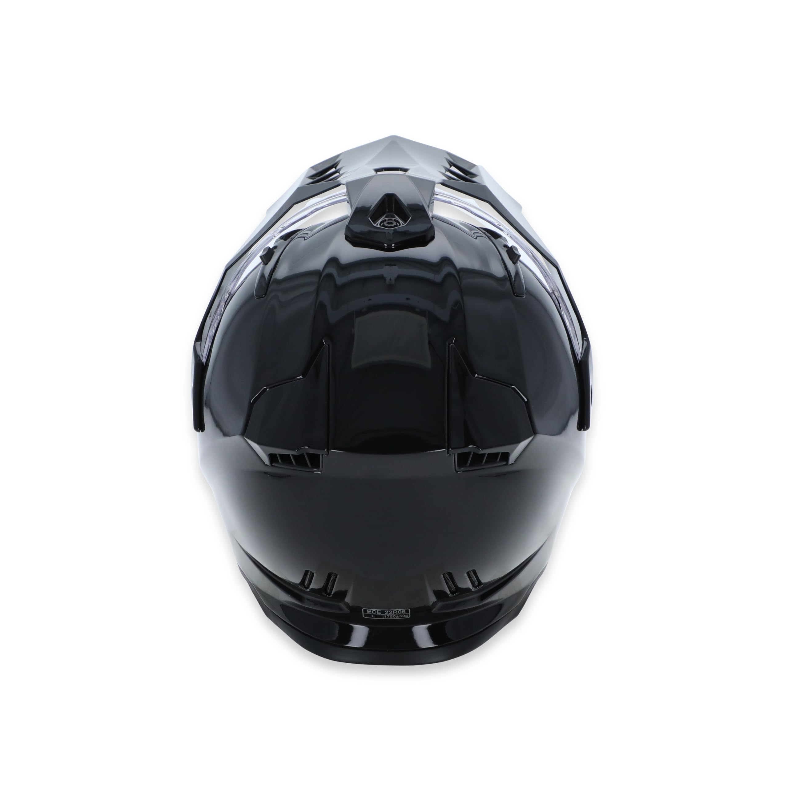 Simpson Motorcycle Xcursion Bandit Helmet - Black - XS | Off Road Dirt Bike UTV Motocross ATV | Full Face | Removable Peak | Clear Pinlock Anti-Fog Visor Shield | DOT ECE Certified (XB2XS)