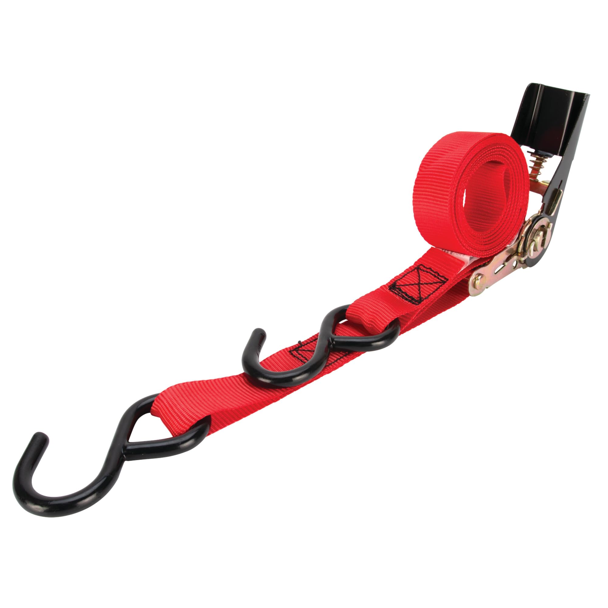 4Pk Performance Tool W1870 1-Inch X 10' Tie Down Straps SecureX - Heavy Duty Ratchet Straps for Securing Cargo, Trucks, Trailers, and Boats