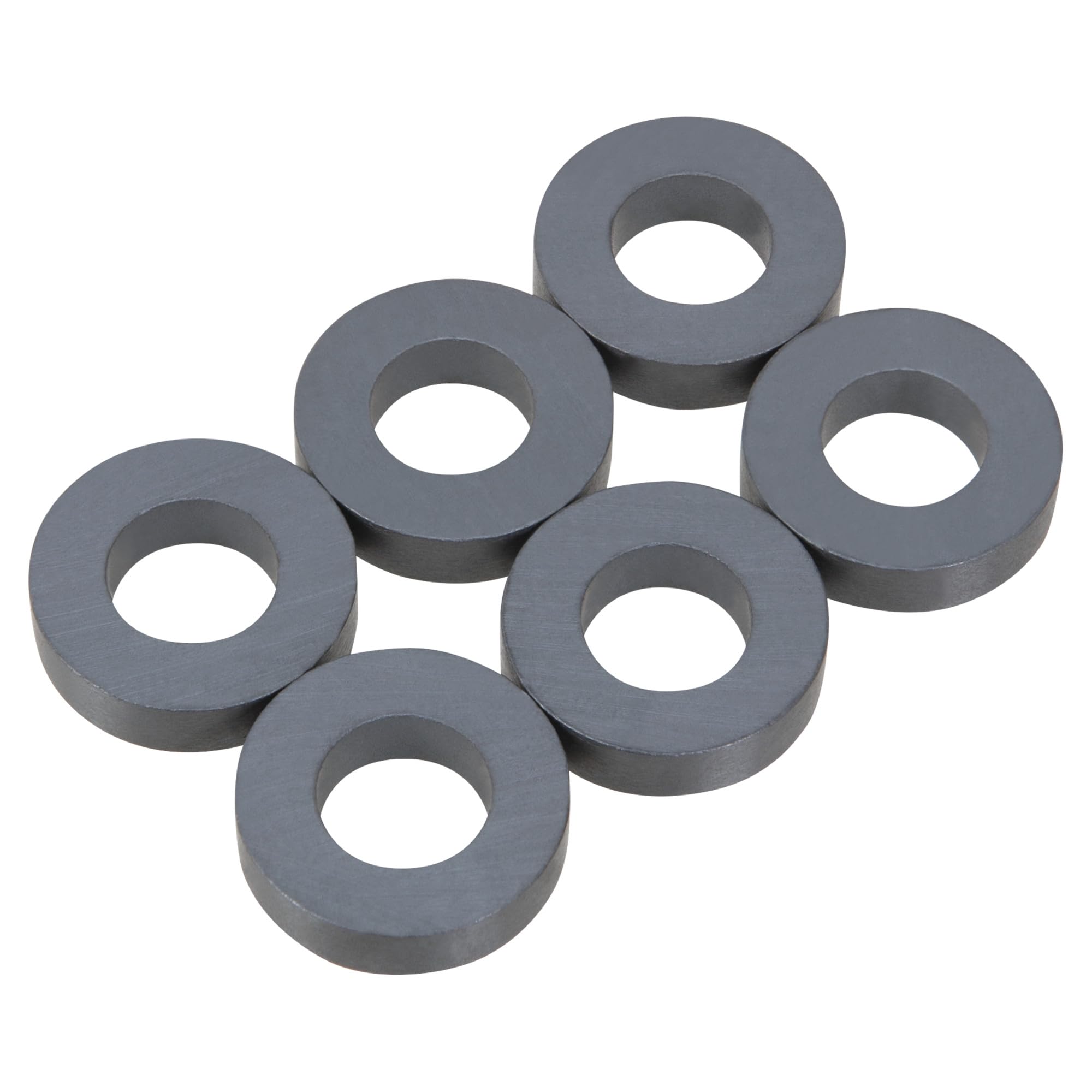 W12502 Performance Tool 6Pc Ceramic Ring Magnets - Powerful Magnets for Home, Office and Workshop Use