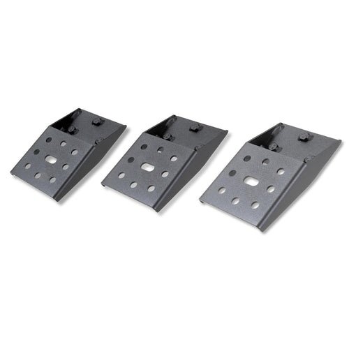 TrailFX Mounting Bracket Pair Roof Rack Steel Bolt-On Mount for Awnings Traction Boards and Recovery Gear Textured Black Powder Coat Direct Fit for TrailFX BR015T Roof Rack