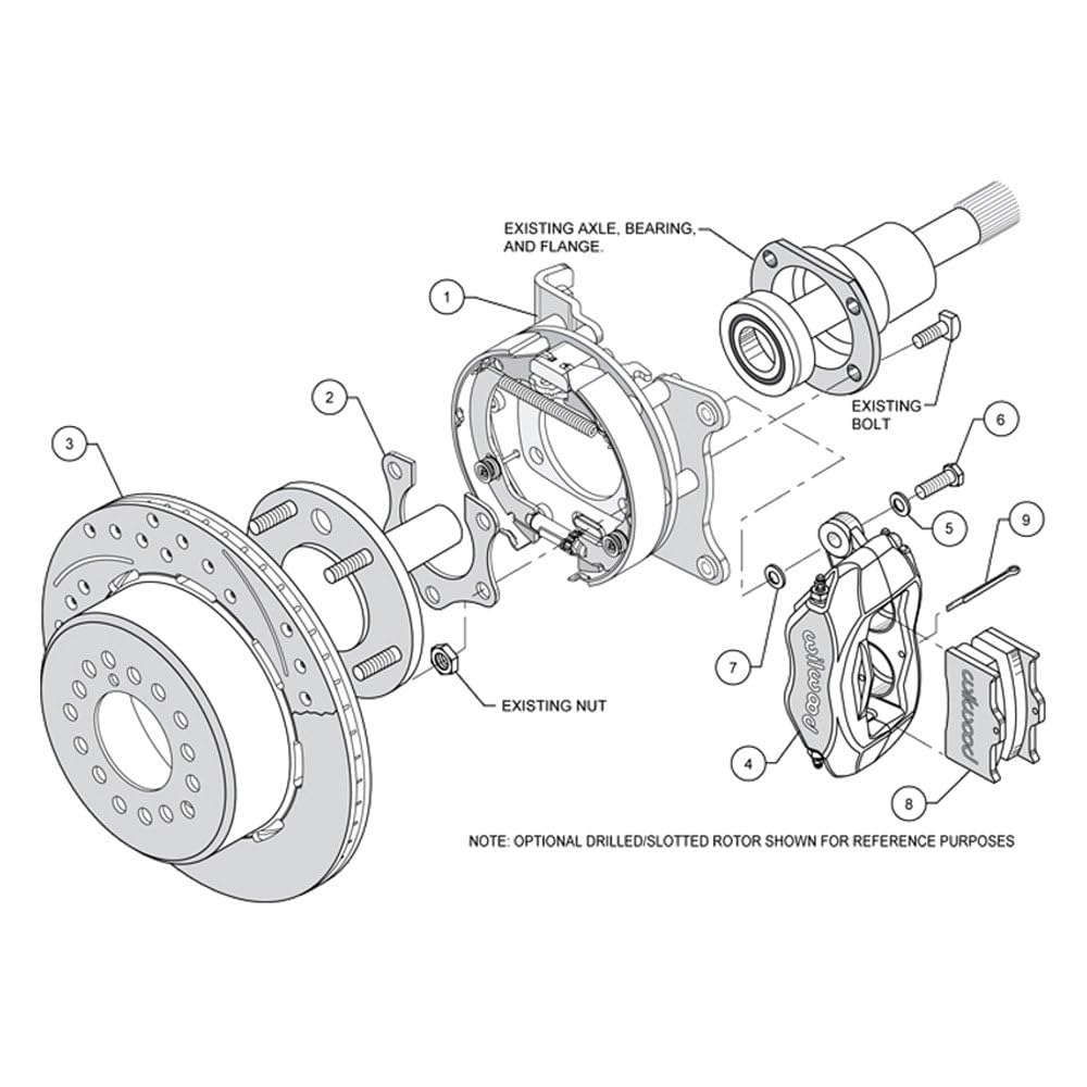 P/S FDLI Park Brake Kit, Red