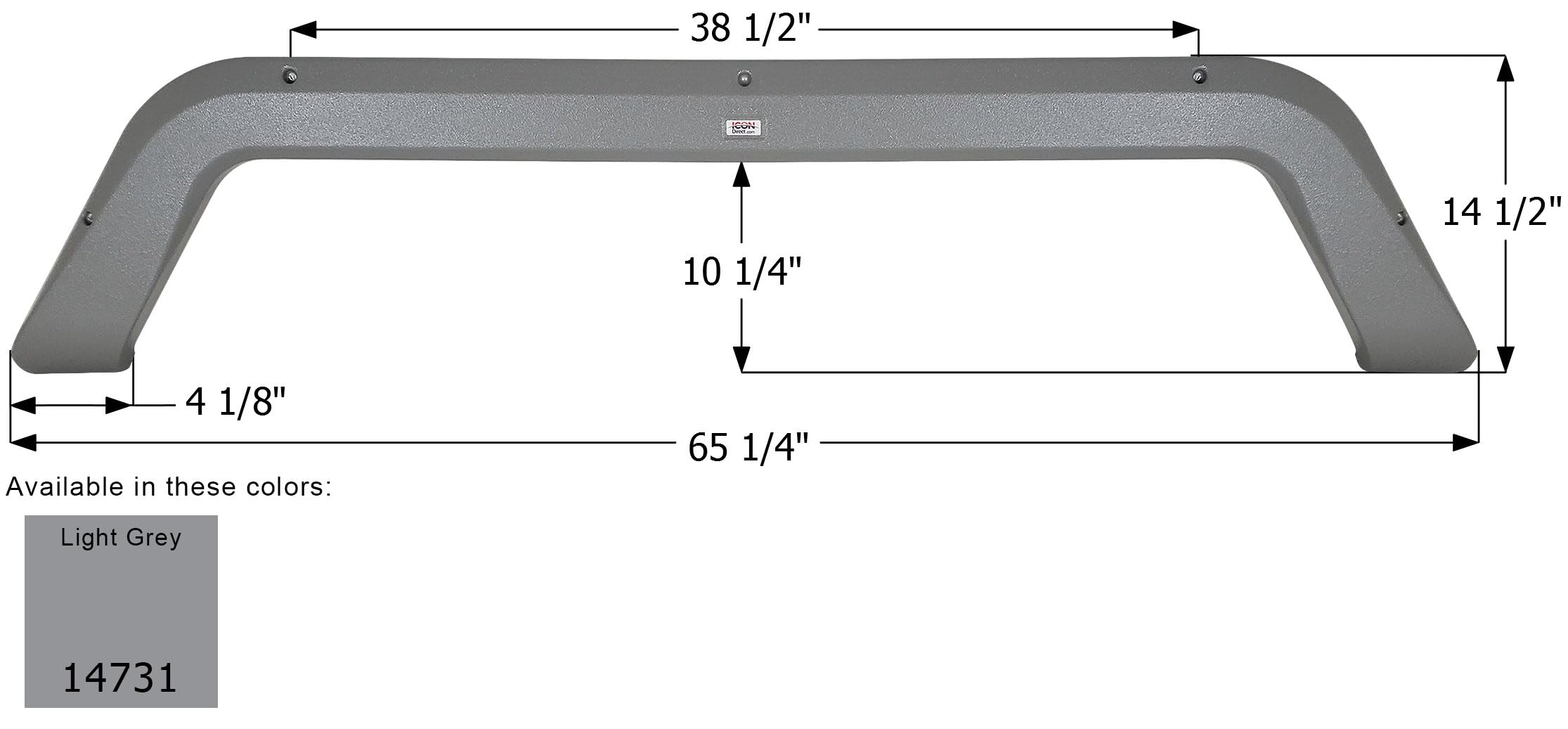 Fender Skirt ICON 14731, Tandem, Fleetwood, FS4731, Light Grey