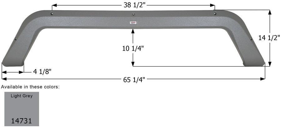 Fender Skirt ICON 14731, Tandem, Fleetwood, FS4731, Light Grey