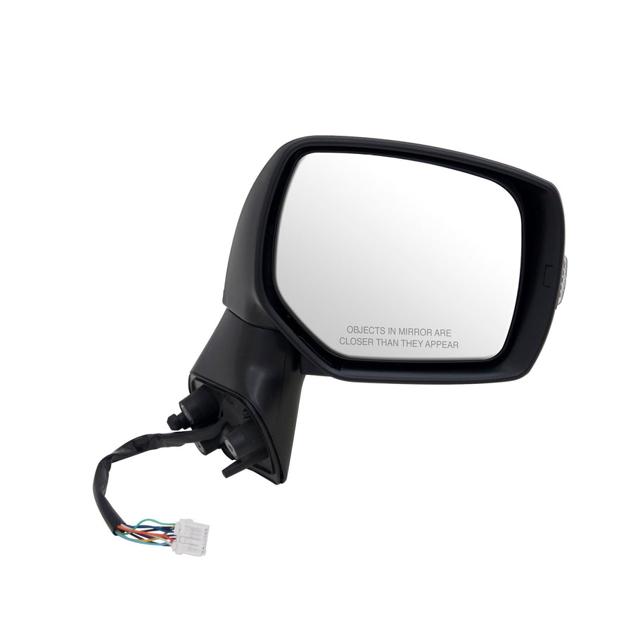 Side Passenger Mirror for Subaru Forester, Textured Black w/PTM Cover, w/Turn Signal, Foldaway, w/o Memory, w/o Blind spot Detection, Heated Power