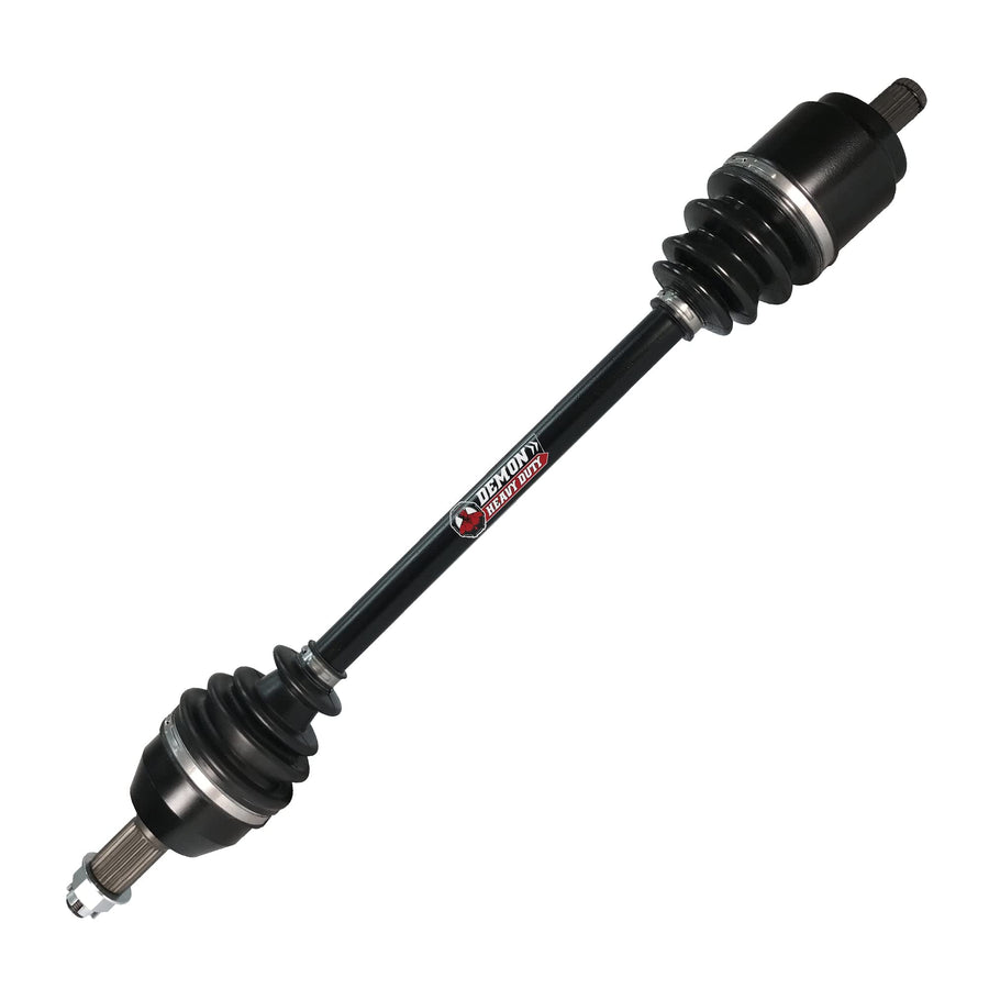 Demon Front Left/Right Heavy Duty Powersports Axle for Polaris Sportsman/RZR, in Dual Heat Treated Strength, Gives Wider Angles (See Fitments in Description) OEM: 13324401332873, 1333431, 1333802