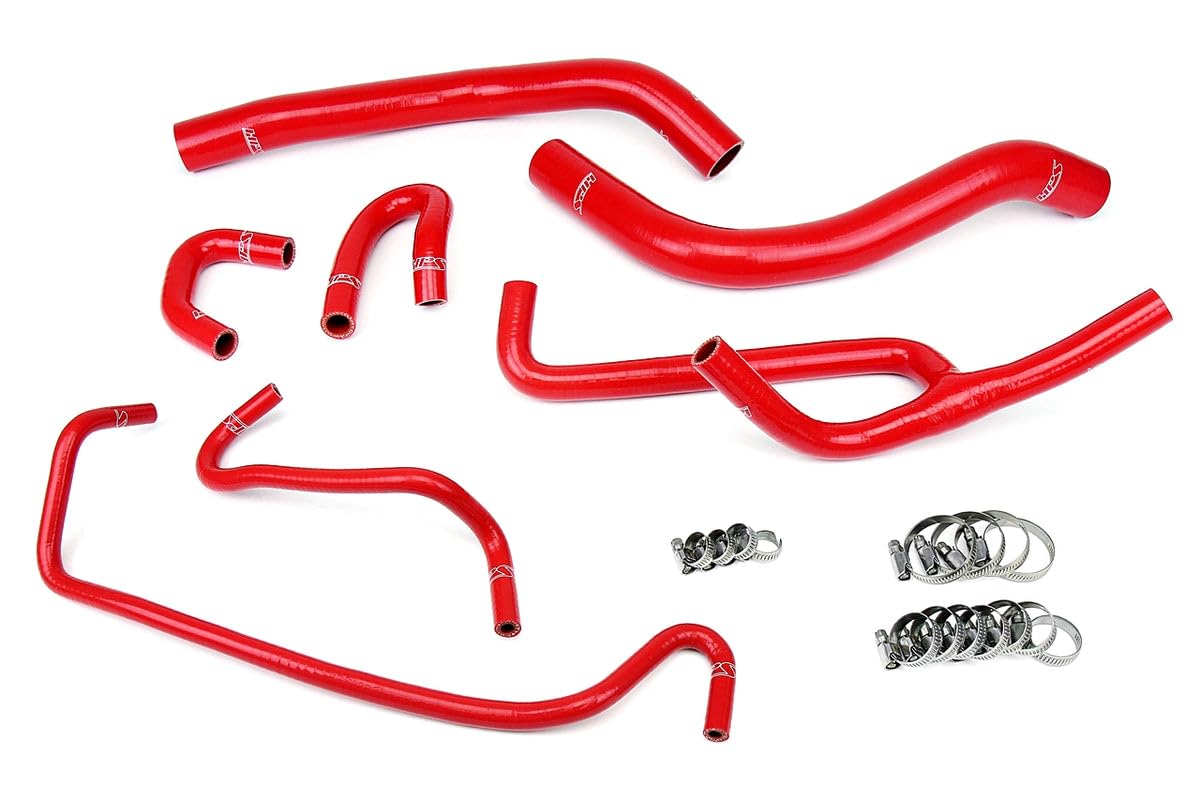 Silicone Radiator and Heater Hose Kit HPS 57-1506-RED Coolant