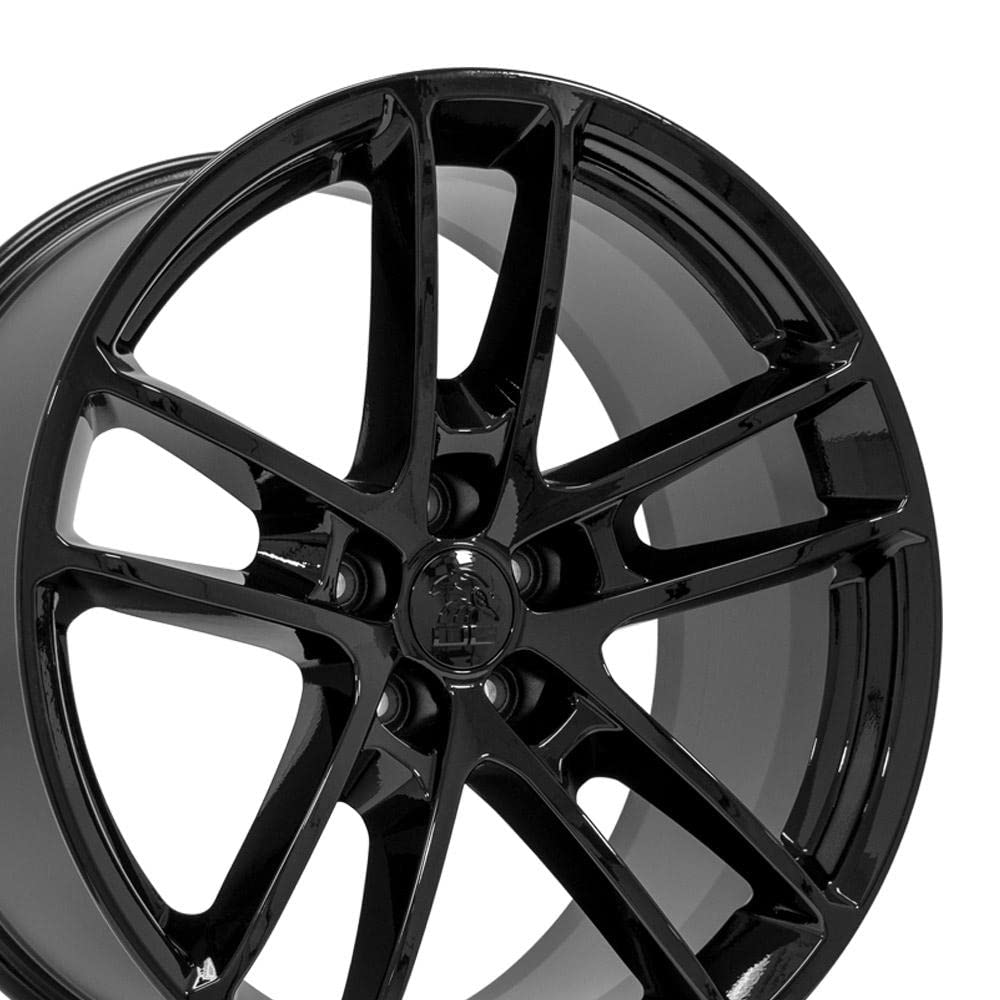 20 Inch OE Wheels DG23 Rim Fits Charger/Challenger SRT Hellcat Style 5x115 20x9 Gloss Black - Hollander 2718 (1)