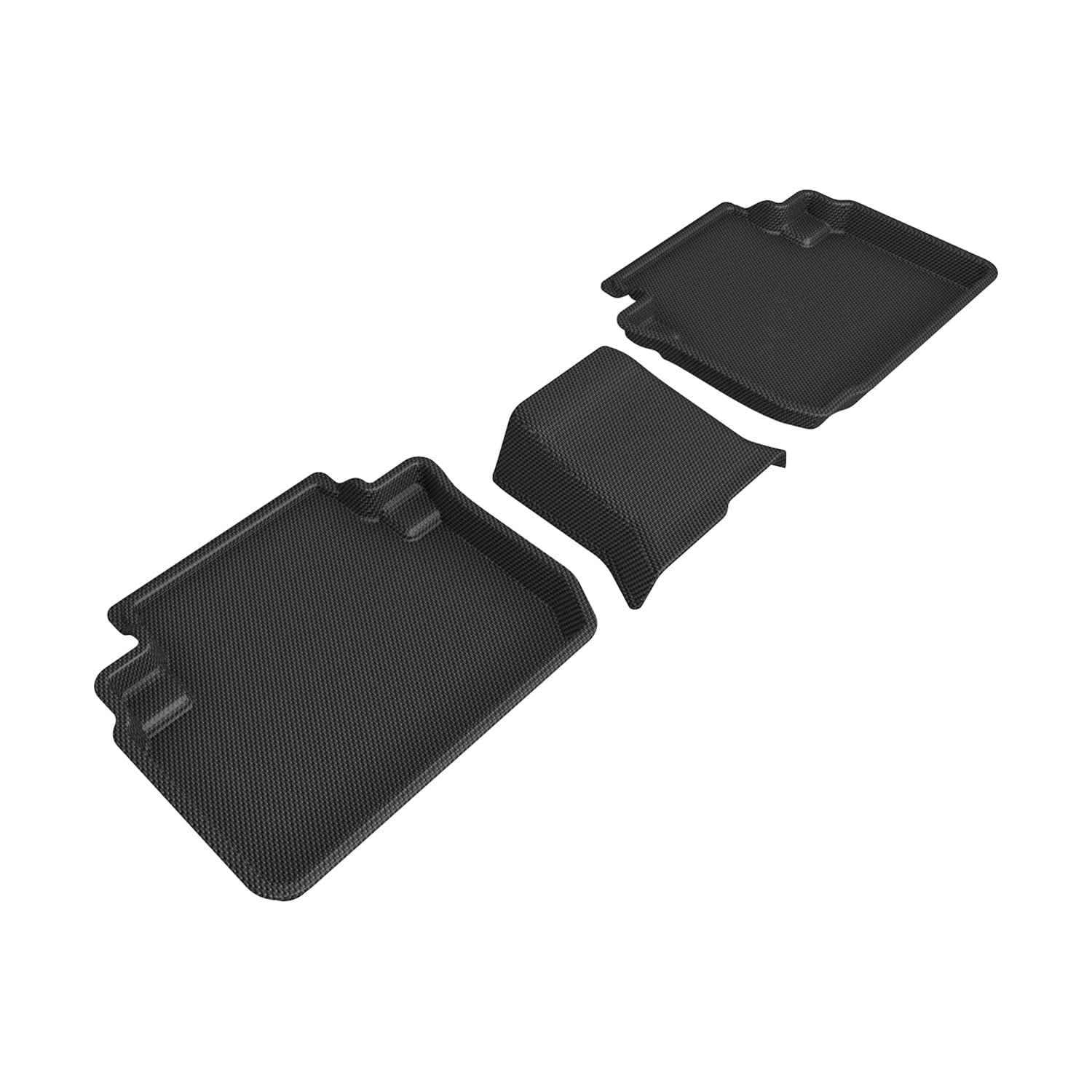 3D MAXpider Kagu Custom Fit Floor Mat (Black) Compatible for Mitsubishi Eclipse Cross 2018-2026-Second Row