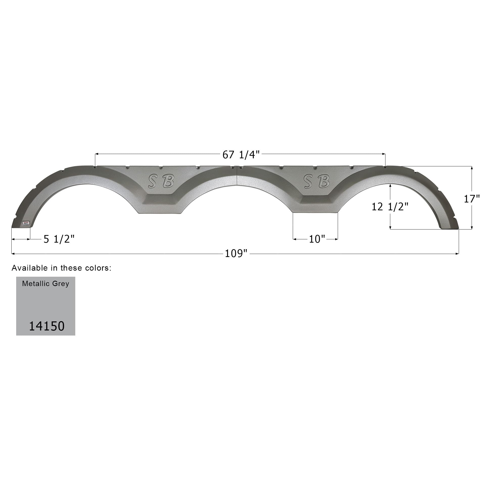 Fender Skirt ICON, Triple, Sunnybrook, FS4150, Metallic Grey