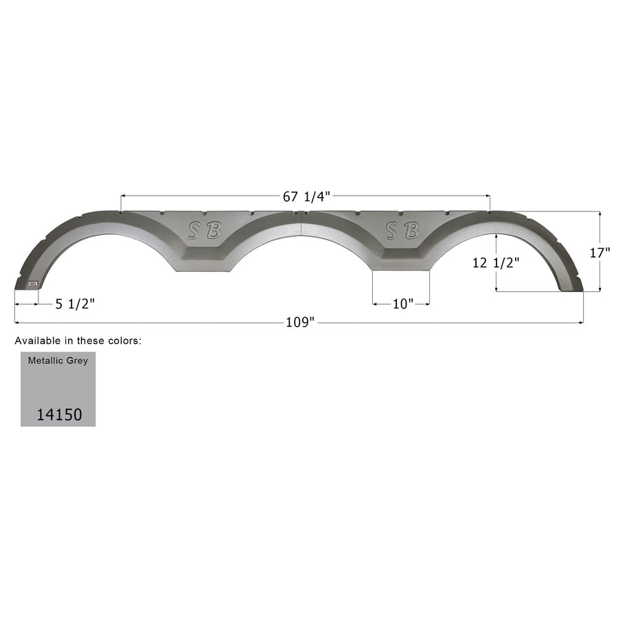 Fender Skirt ICON, Triple, Sunnybrook, FS4150, Metallic Grey