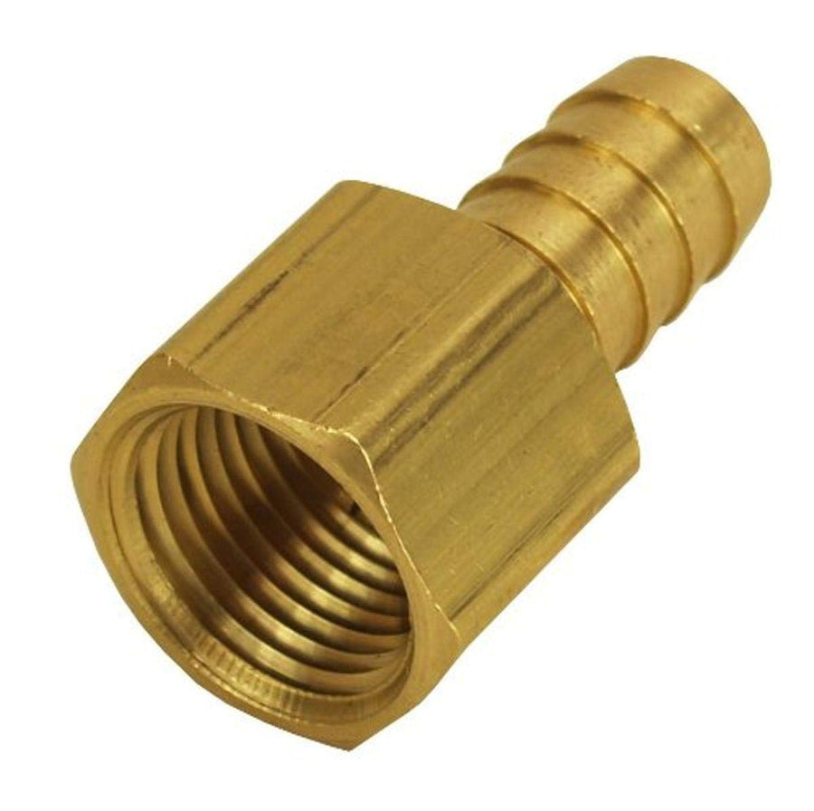 1/2" NPT Female Derale x 1/2" Straight Hose Barb Fitting
