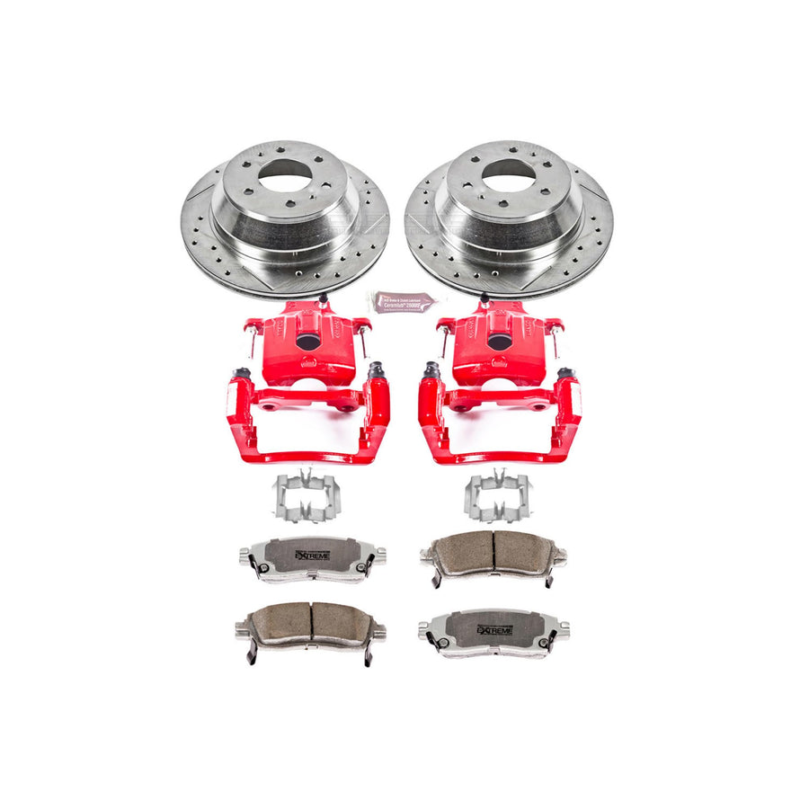 Power Stop Rear KC2050-26 Z26 Street Warrior Brake Kit Olds Saab For Rainier, SSR, Trailblazer, Trailblazer EXT, Envoy, Envoy XL, Envoy XUV, Ascender, Olds Bravada, Saab 9-7x [Model Specific]
