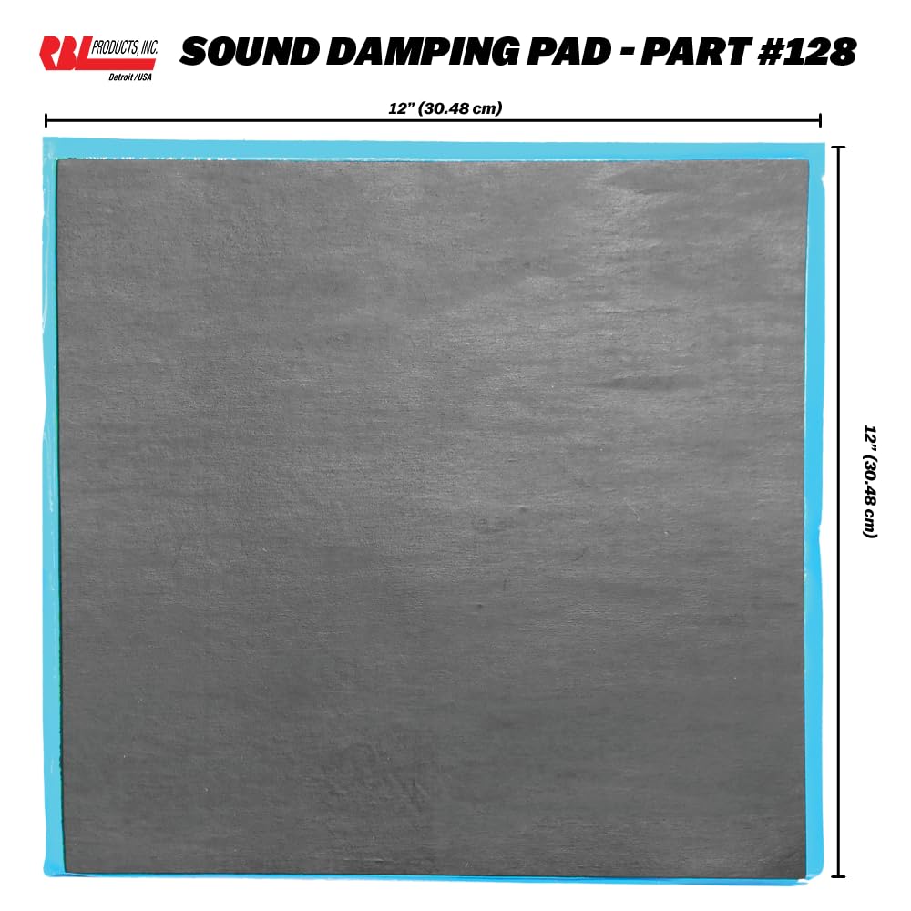128 RBL PRODUCTS SOUND DAMPING SHEET 12X12 6/CS