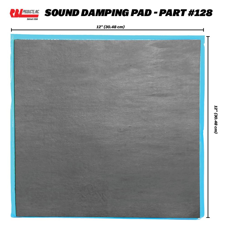 128 RBL PRODUCTS SOUND DAMPING SHEET 12X12 6/CS