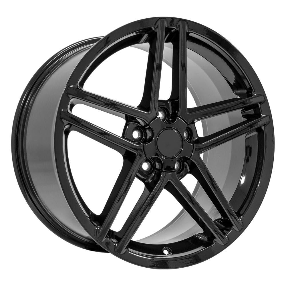 Black Wheel Painted Tires OE Wheels LLC CV07B-19100-5475-65B (19 x 10. inches /5 x 120 mm, 65 mm Offset)