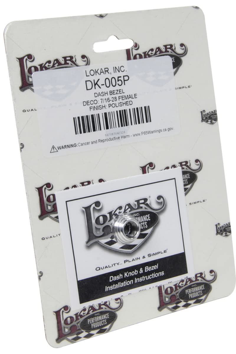 Dash Bezel Lokar Performance Products - Deco - 7/16-28 Female - Polished