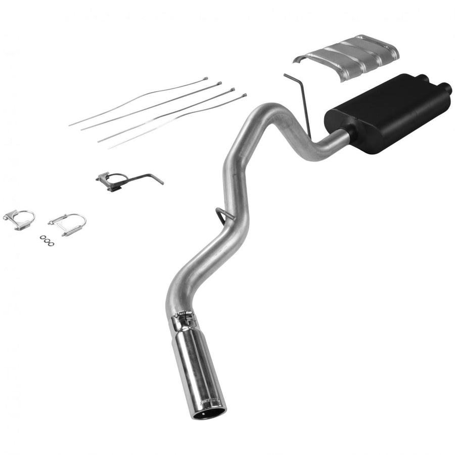 Flowmaster 17325 Cat-Back American Thunder Exhaust Kit 3 Inch Aluminized Steel with 3.5 Inch Polished Stainless Tip Compatible with 1999-2002 Chevy Silverado 2500 & GMC Sierra 2500 6.0L exc HD