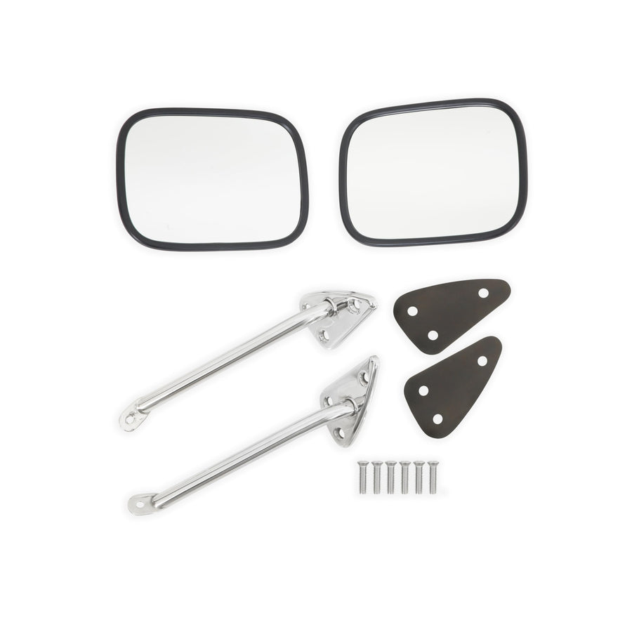 Complete Brothers Trucks Mirror Set - Chrome/Stainless-Rectangle - Pair COMS3SC