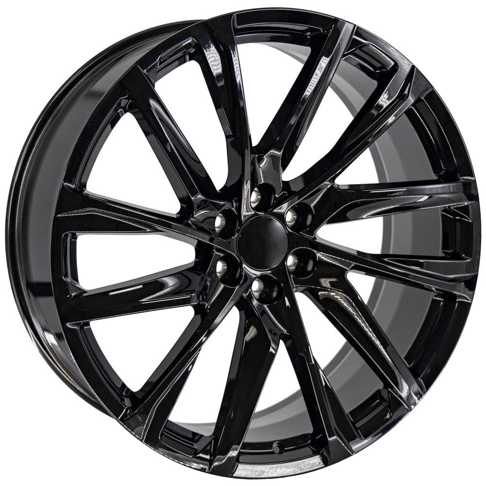 26 Inch OE Wheels Rim Fits Escalade Style CA90 6x139.7 26x10 Gloss Black - Hollander 4875 (1)