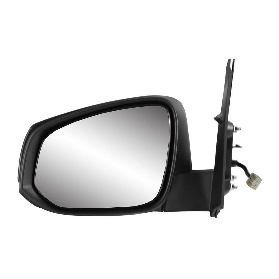 Mirror Driver Side for 2016-2023 Toyota Tacoma, textured black w/PTM cover, foldaway, w/o puddle lamp, w/o spot Mirror, w/o blind spot detection system, Heated Power