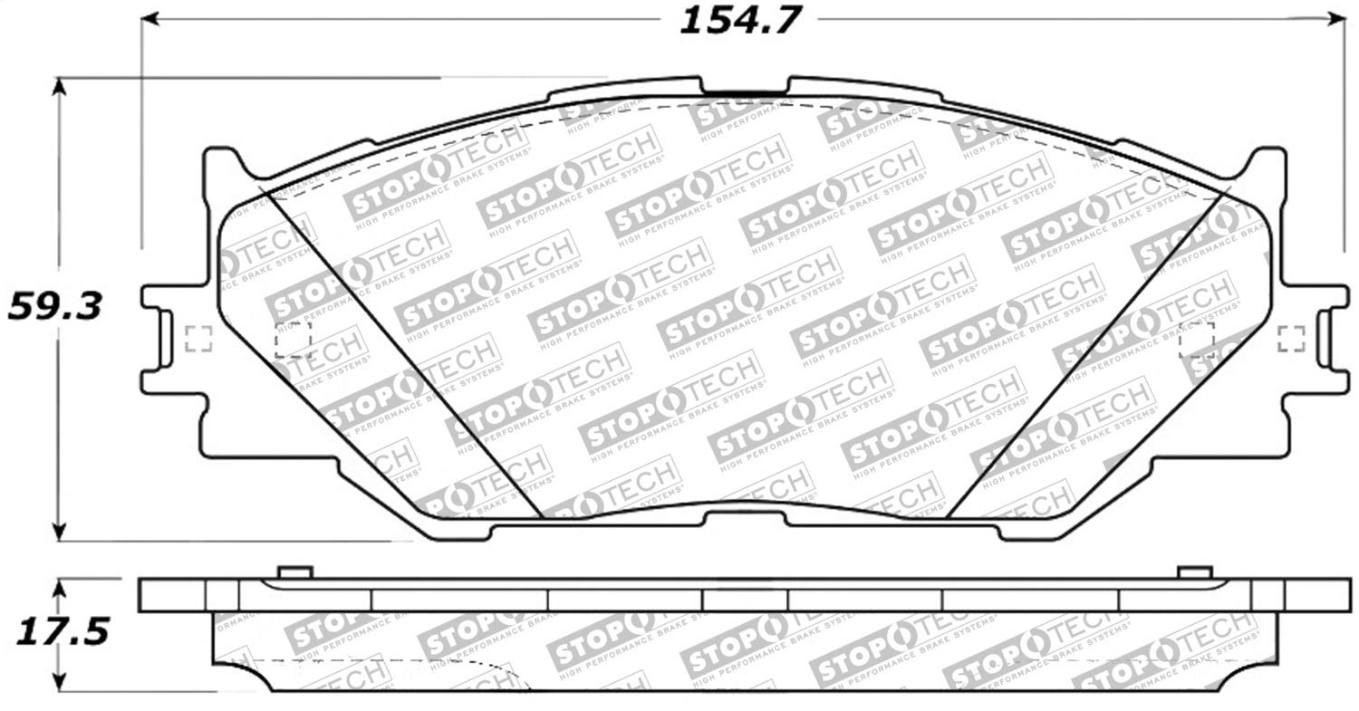 Brake Pads StopTech 305.11780 with Hardware Street Select